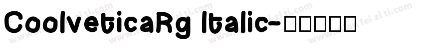 CoolveticaRg ltalic字体转换